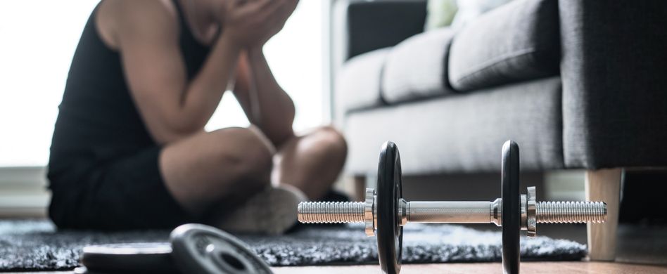 Frau mit Essstörung